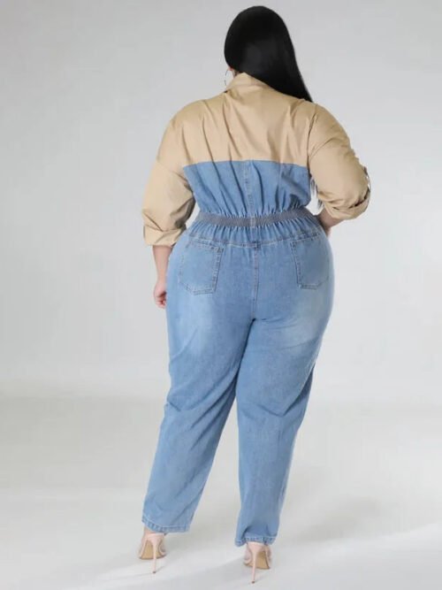 combinaison jean grande taille 2