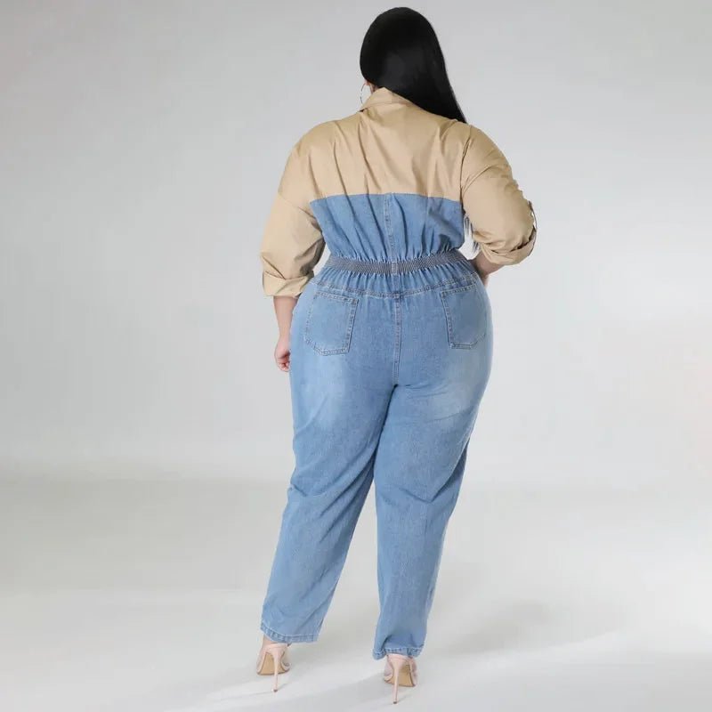 combinaison jean grande taille 2