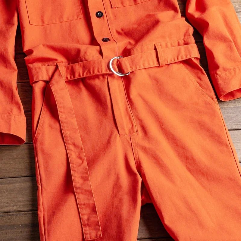 combinaison jean orange femme 4