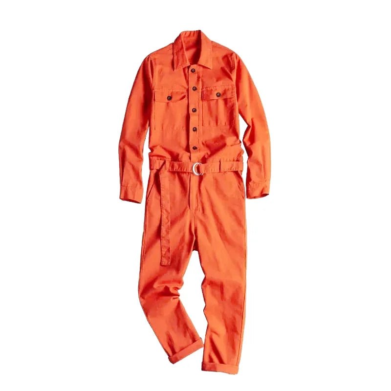 combinaison jean orange femme